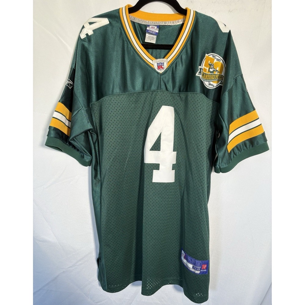Reebok NFL Jersey Size 54 Greenbay Packers #4 Brett Favre Sewn on numbers logo